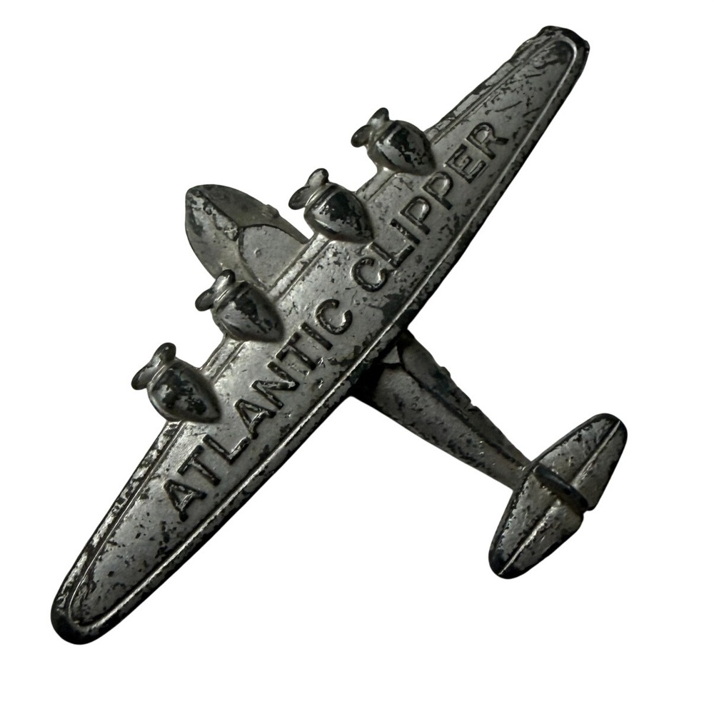 Vintage Dowst TootsieToy Atlantic Clipper Diecast Airplane Toy